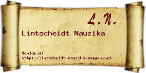 Lintscheidt Nauzika névjegykártya